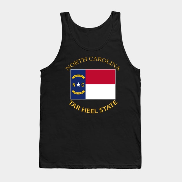 Flag - North Carolina - Tar Heel State Tank Top by twix123844